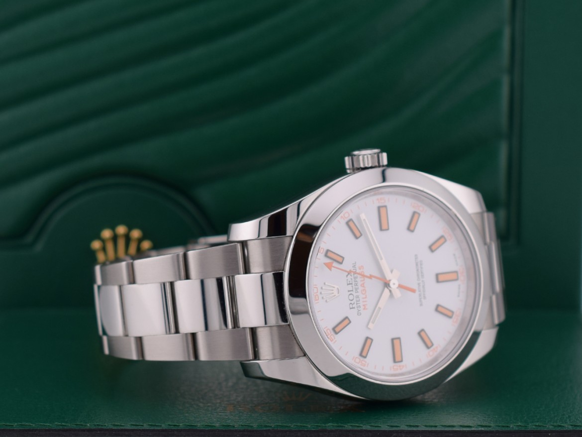 116400  white dial - Rare green card 2021 - new