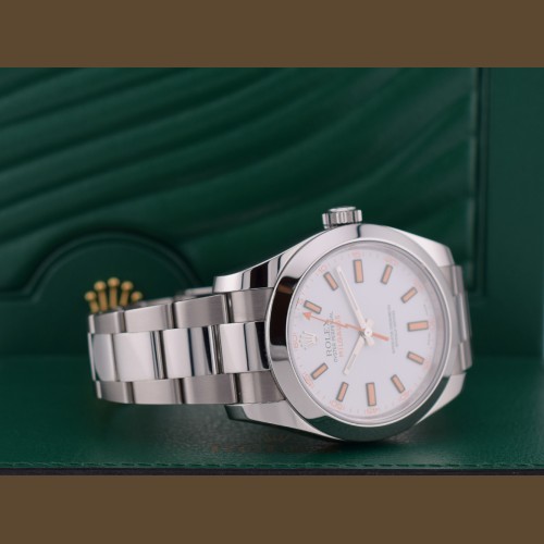 116400  white dial - Rare green card 2021 - new
