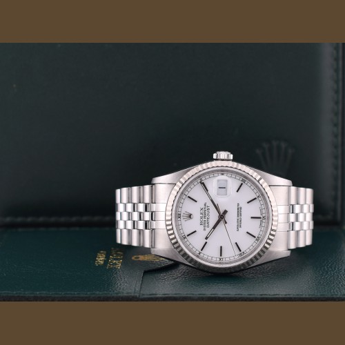 16234 36mm White Dial Box-Paper 1998