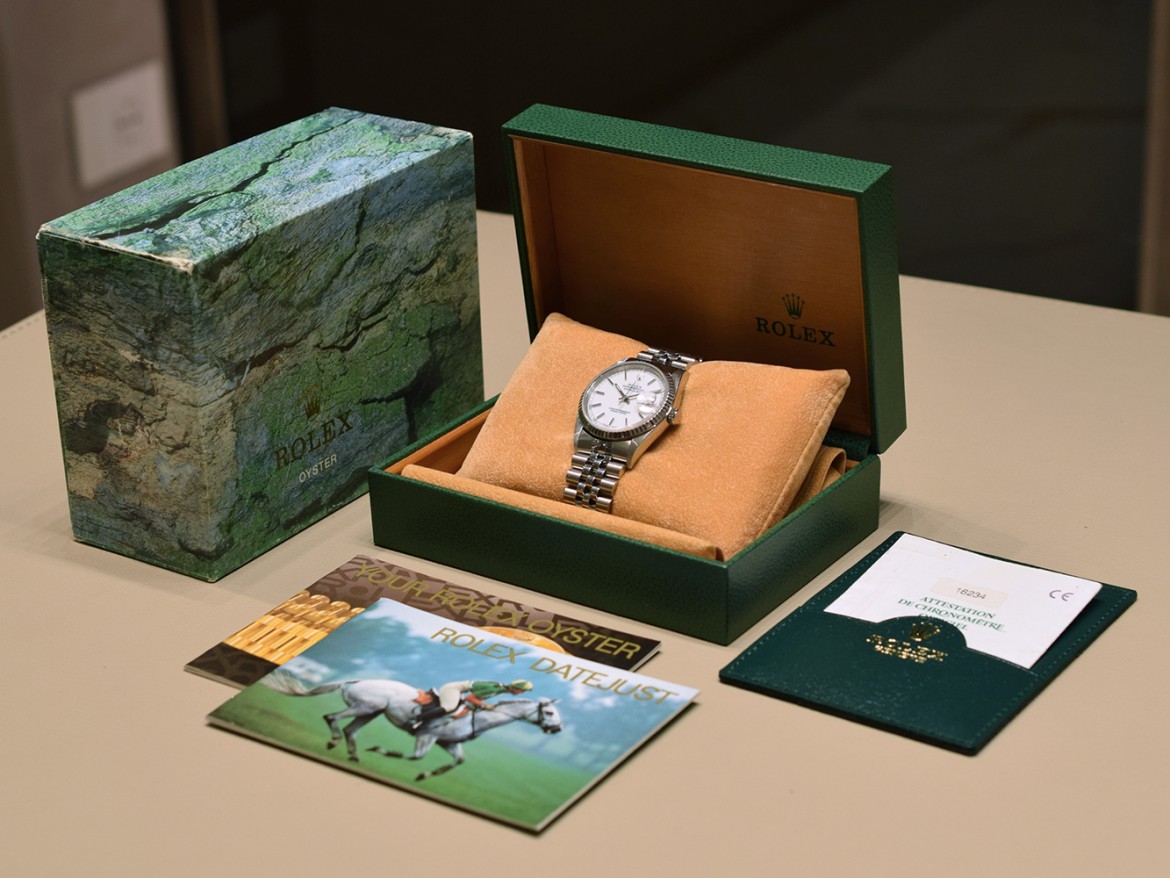16234 36mm White Dial Box-Paper 1998