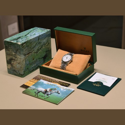 16234 36mm White Dial Box-Paper 1998