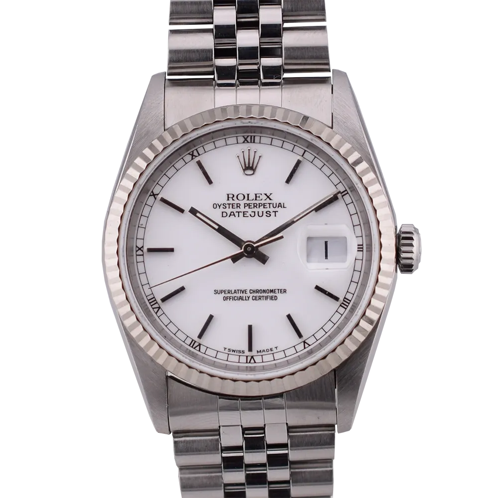 16234 36mm White Dial Box-Paper 1998