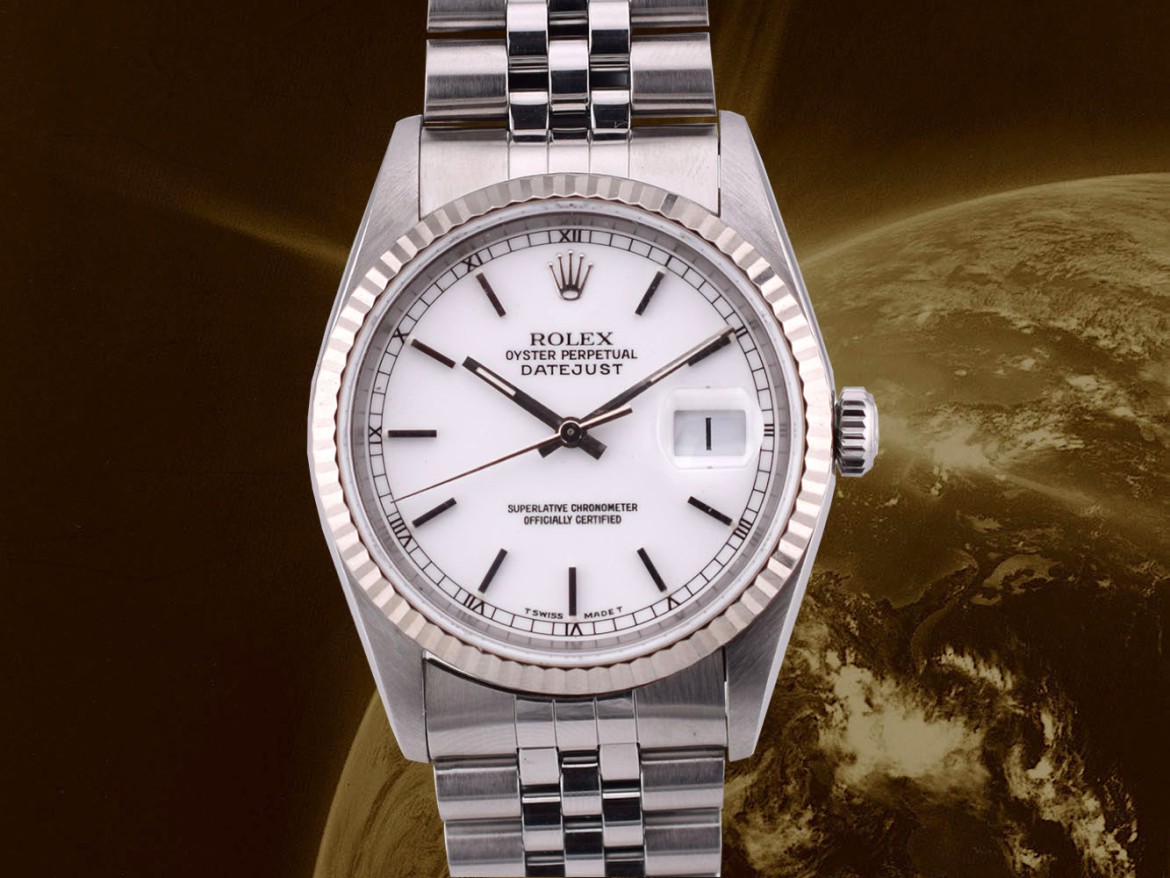 16234 36mm White Dial Box-Paper 1998
