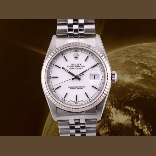 16234 36mm White Dial Box-Paper 1998