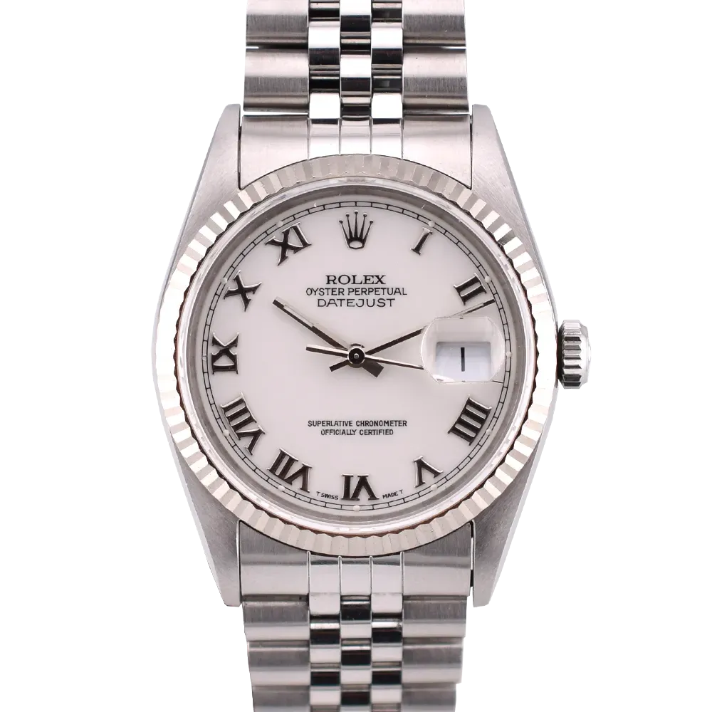 16234 36mm White Roman Dial Box-Paper 1993