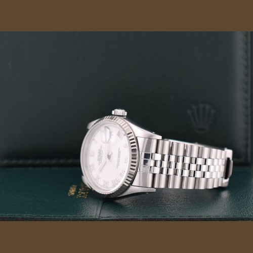 16234 36mm White Roman Dial Box-Paper 1993